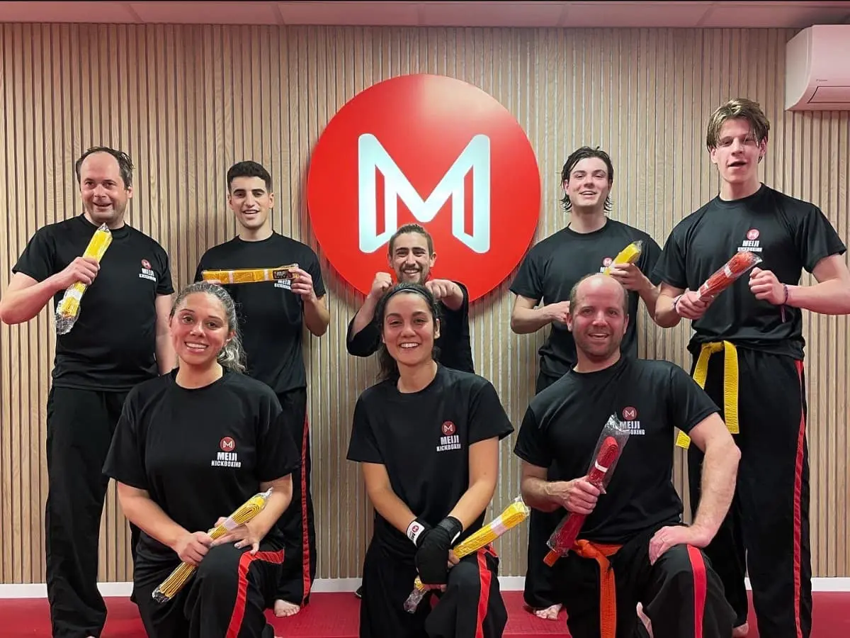 A group of our students getting their grading belts at our Temple Fortune Dojo.