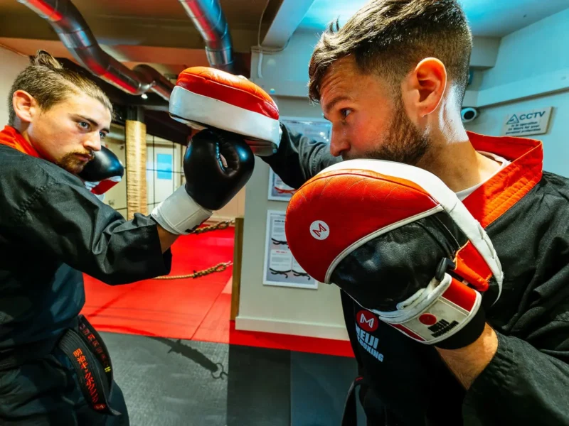 Meiji instructors sparring in the St. John's Wood Dojo