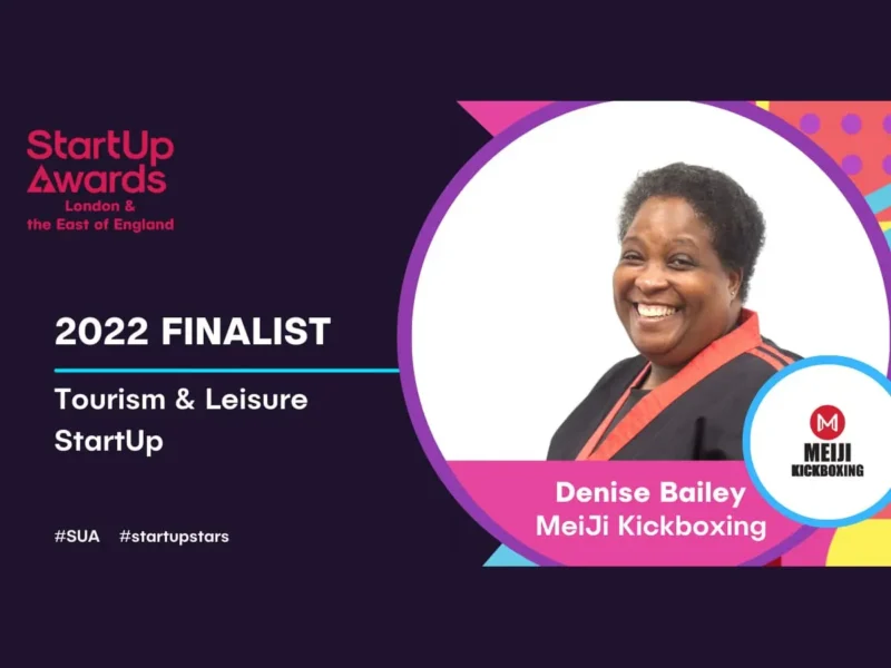 The StartUp Awards National Series poster with Denise Bailey