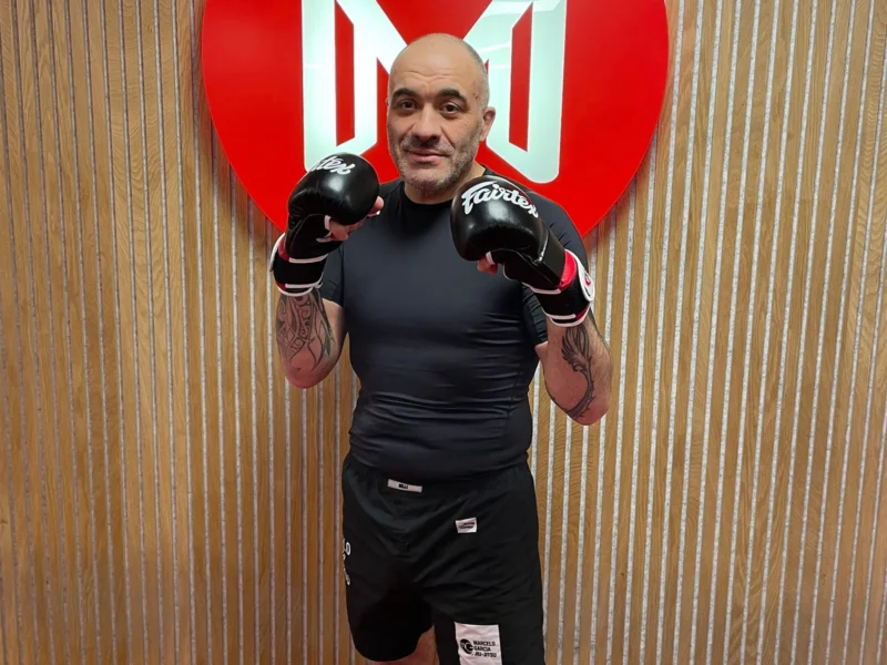 Coach Abel getting ready for Mixed Martial Arts at Meiji Martial Arts, Temple Fortune